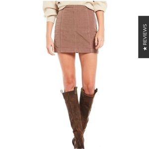 Free people femme mini corduroy skirt NWT